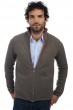 Cashmere & Yak men chunky sweater vincent natural dove coral m